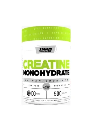 Producto - CREATINA MONOHYDRATE STAR NUTRITION 500GR 100 SERV