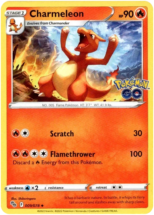 Producto - Charmeleon - 009/078 - Pokemon Go