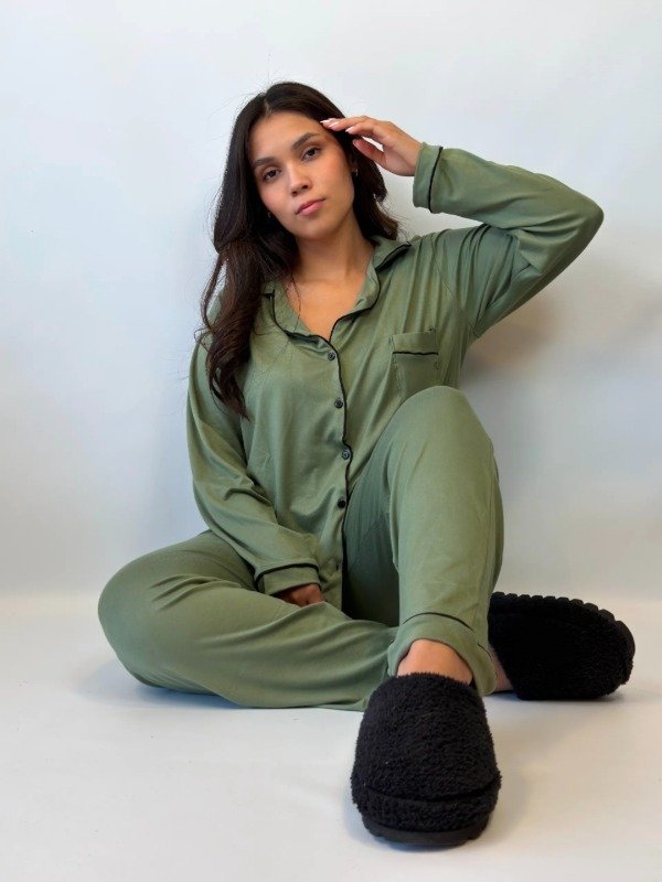Producto - Pijama Camisero Verde