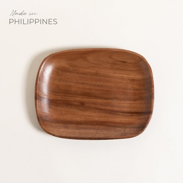 Producto - BANDEJA IRREGULAR ACACIA MANILA BLACK 30X24 CM