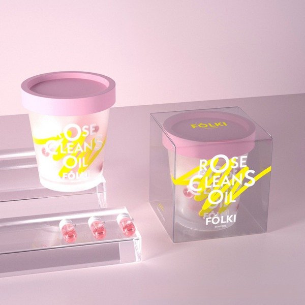Producto - Aceite rosa desmaquillante en capsula Folki