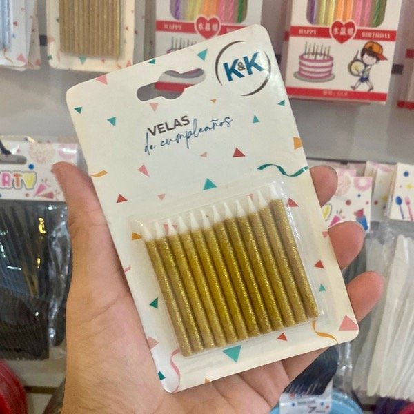 Producto - Set Velas De Cumpleaños Con Glitter 413497