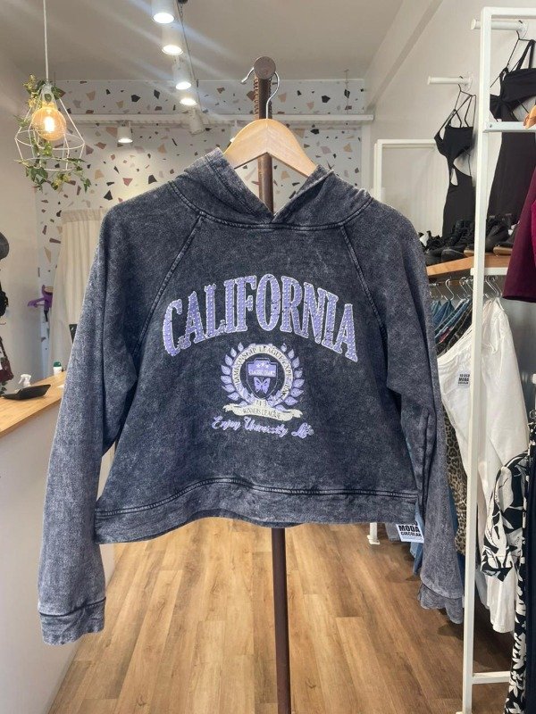 Producto - Buzo gris lavado California talle S/M