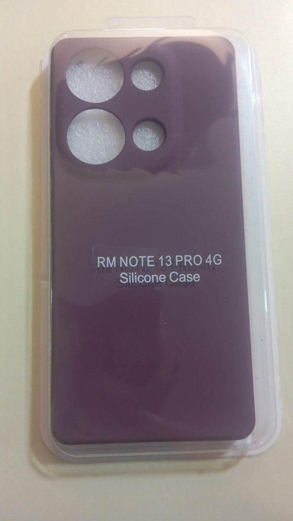 Producto - Funda Silicone Case Violeta Oscuro/Bordo para Xiaomi Redmi Note 13 Pro 4G