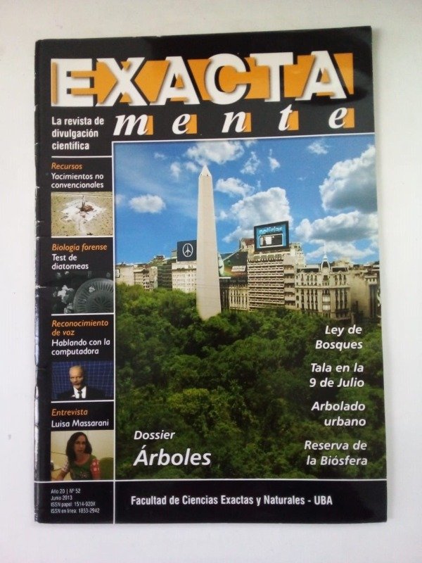 Producto - Exacta mente #52 - Junio 2013 - Árboles Biología forense Massarani
