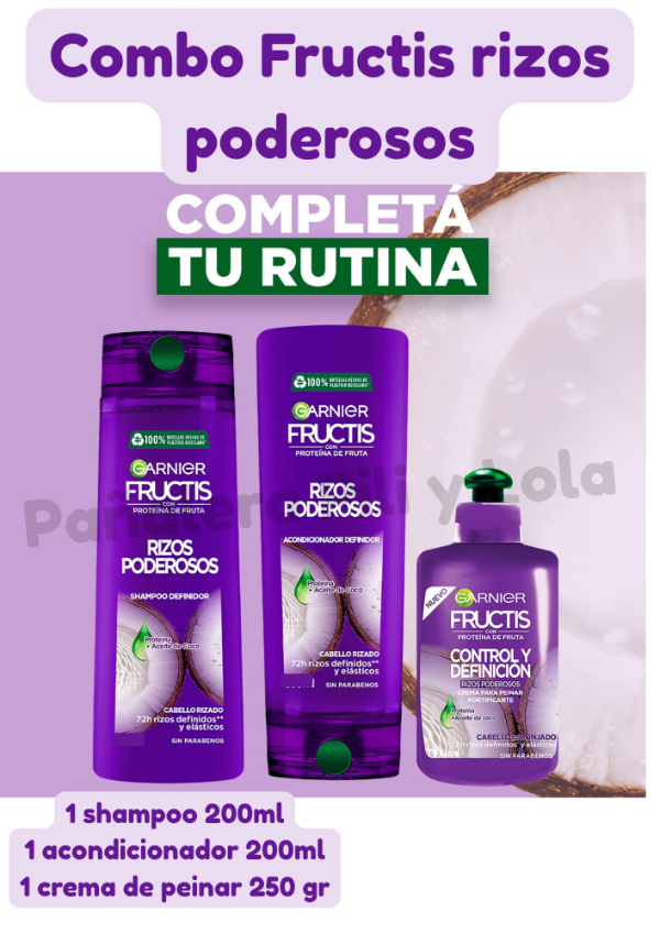 Producto - Combo fructis rizos poderosos