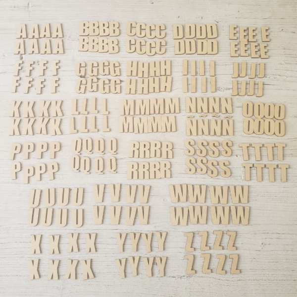 Producto - Set letras sueltas abecedario