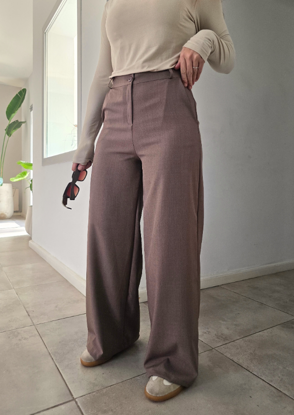 Producto - Pantalón AURA - Marrón Melange