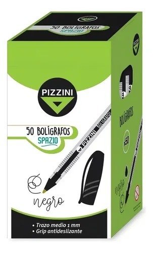 Producto - BOLIGRAFO PIZZINI SPAZIO NEGRO cuerpo cristal  X50