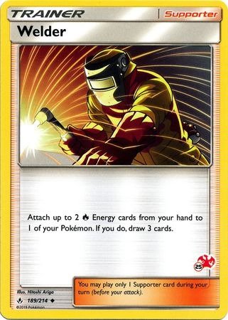 Producto - Welder (189/214) Unbroken Bonds (Charizard Stamp #25) [Battle Academy 2020]
