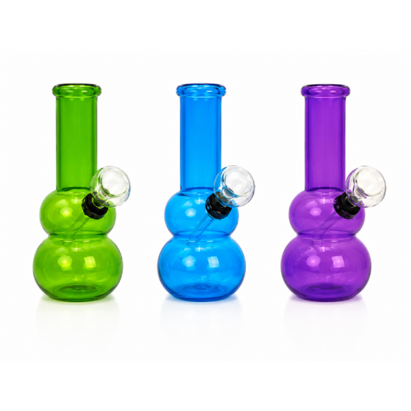 Producto - BONG BLUNT REY PYREX MINI DOBLE BURBUJA 14CM