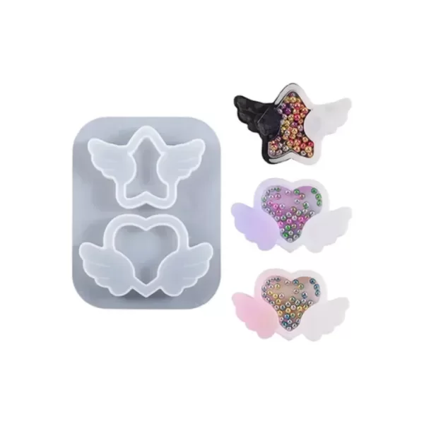 Producto - Molde Shaker Corazón y Estrella Alas - 0
