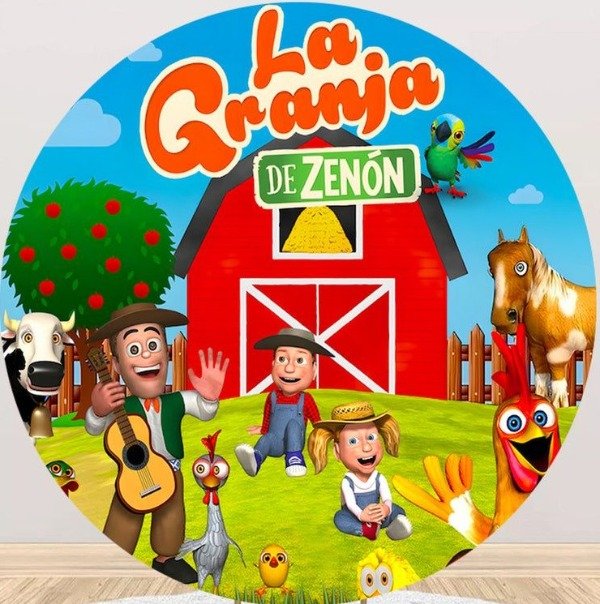 Producto - Lamina comestible redonda 20cm granja de zenon 2