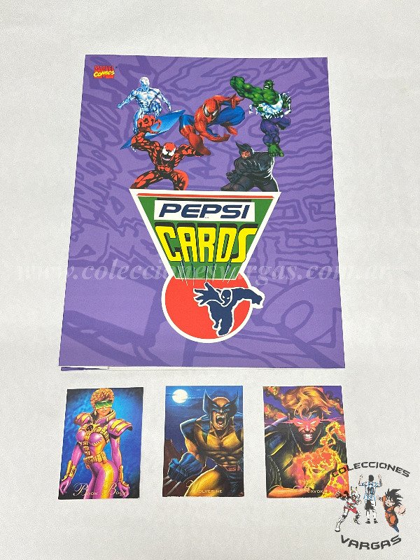 Producto - PEPSI CARDS MARVEL - COMPLETO