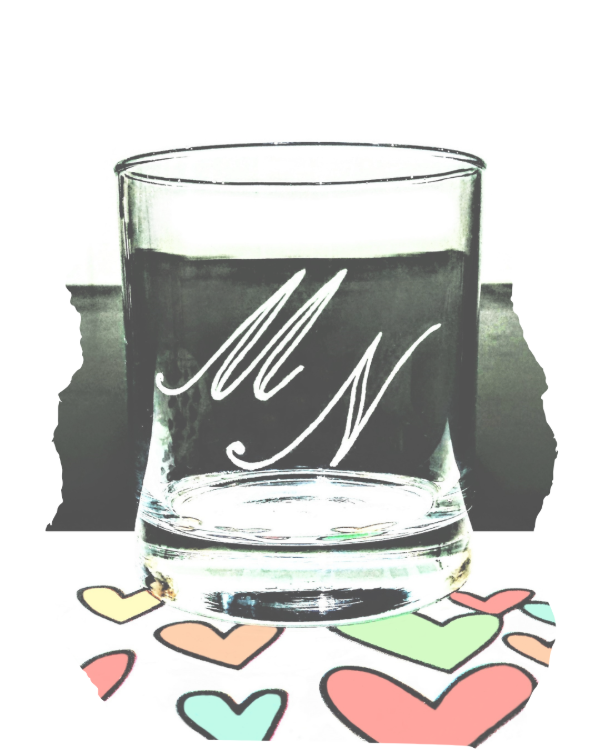 Producto - Vaso de Whisky y Cócteles con Iniciales grabadas