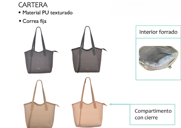 Producto - CARTERA DE PU TEXTURADO LACHAPELLE 12UO7078