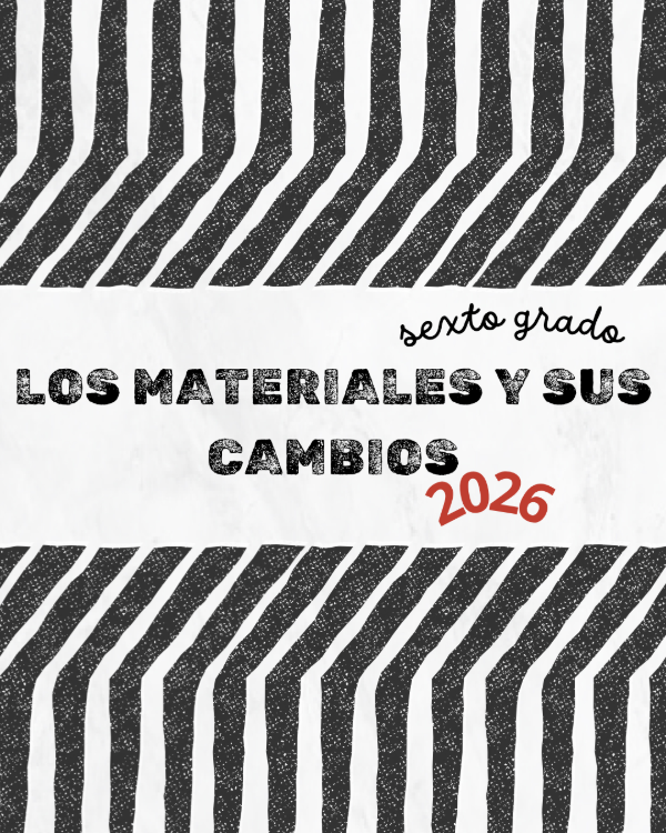 Producto - Los materiales y sus cambios