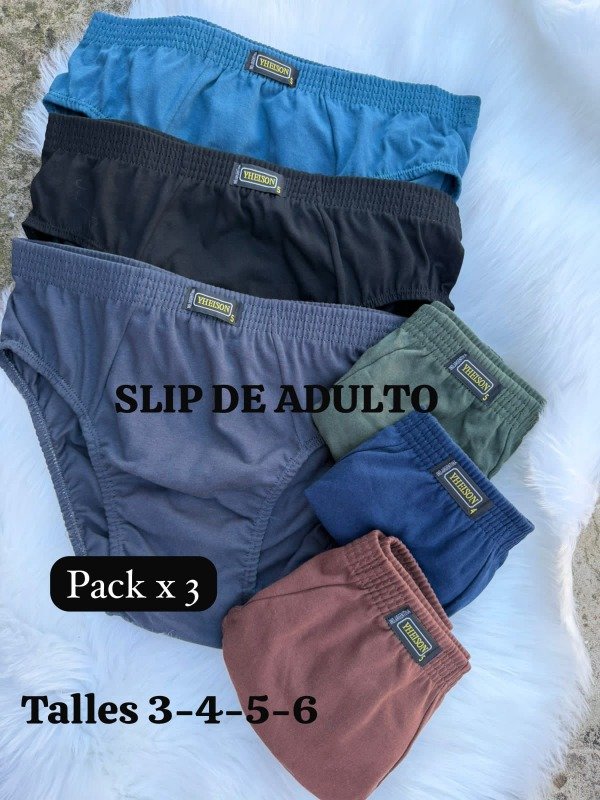 Producto - LINEA SLG  Slip Adultos x 3