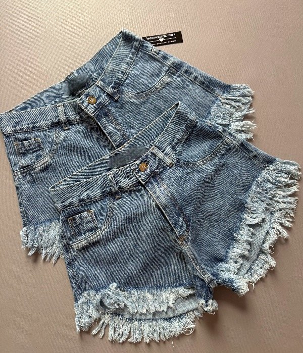 Producto - Short azul art 334/tiro alto