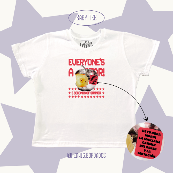 Baby tee 5SOS bite the apple #1 — imagen 3