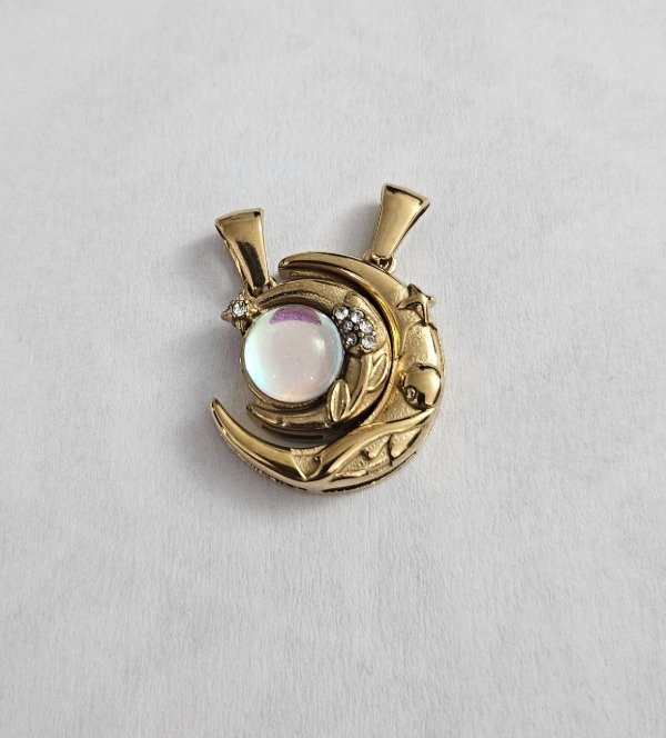 Producto - Dije iman luna piedra tornasol