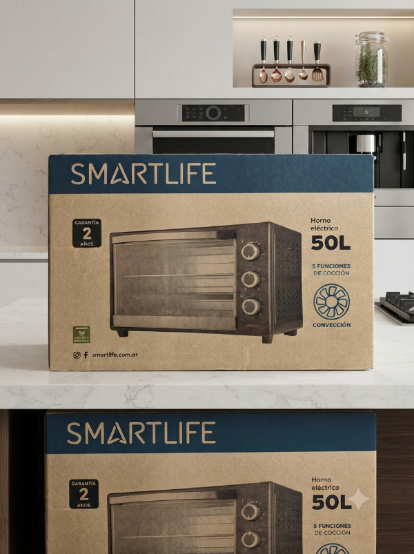 Producto - HORNO ELÉCTRICO SMARTLIFE 50L (Modelo SL-TO0050PN