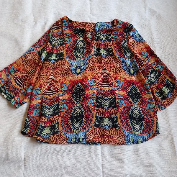Producto - Remera estampada manga 3/4 (T. S)