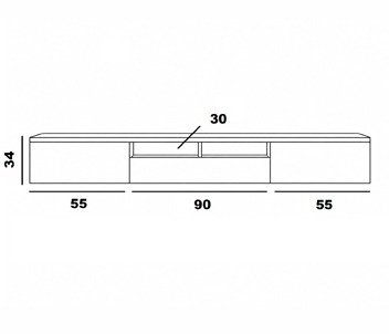 Producto - Mesa Tv Rack Flotante Nordico "FLY LALE" 200x34x30 Paraiso Laqueado! - 4