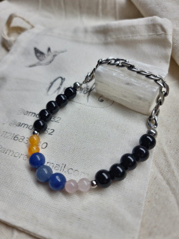 Producto - Pulsera Comunicación, Amor y desbloqueo mental con Obsidiana negra