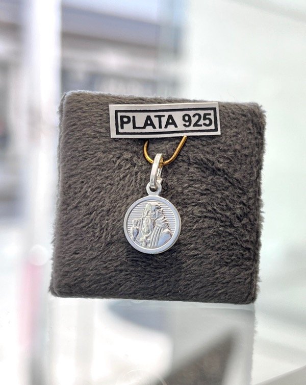 Producto - Medalla san Benito pequeña plata 925 - 0
