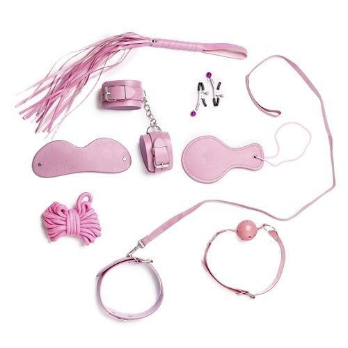 Producto - Kit Bondage 8 Piezas Rosa