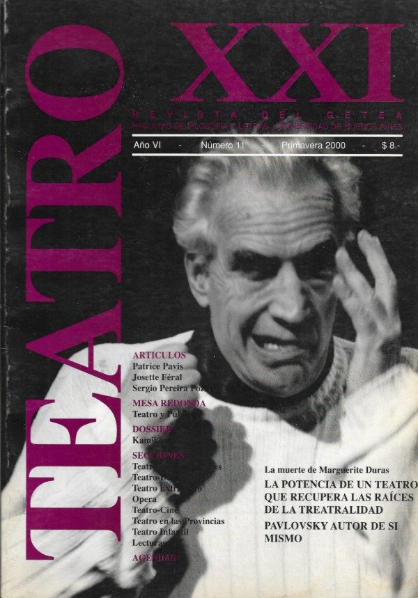 Producto - Revista Teatro XXI 11. Obra: Kamikaze de Luis Saéz