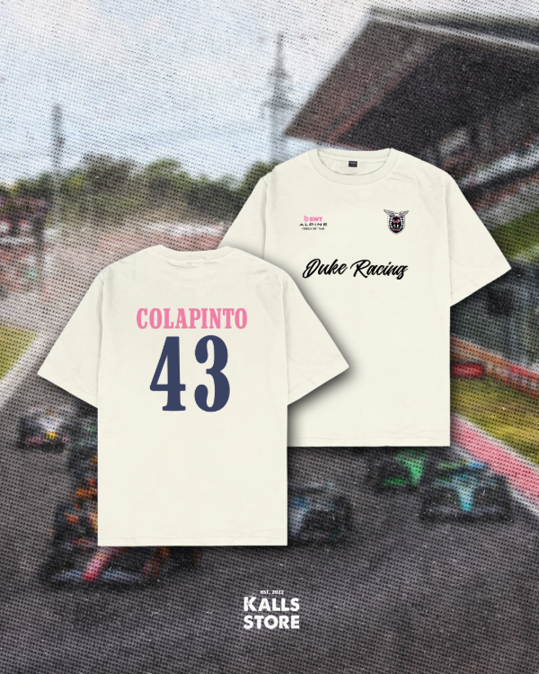 Producto - Remera oversize cremita Franco Colapinto #duk3