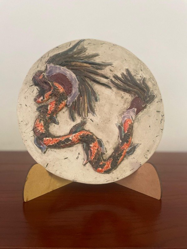 Producto - Pieza cerámica única - Representación de Kukulkán