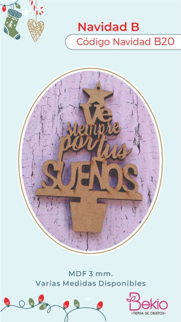 Producto - Pino Frase Navidad B20