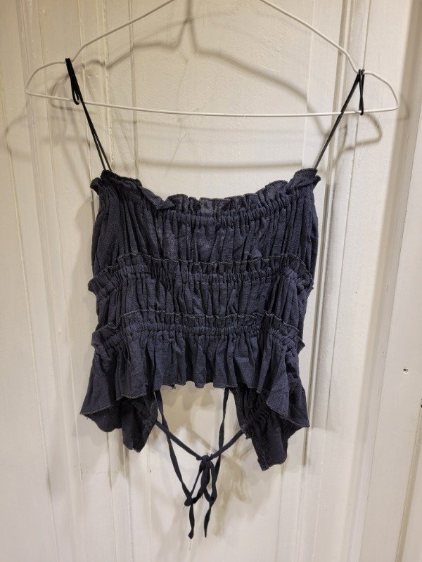 Producto - Top negro con frunces Nuevo Talle Único - PRECIO: 18X