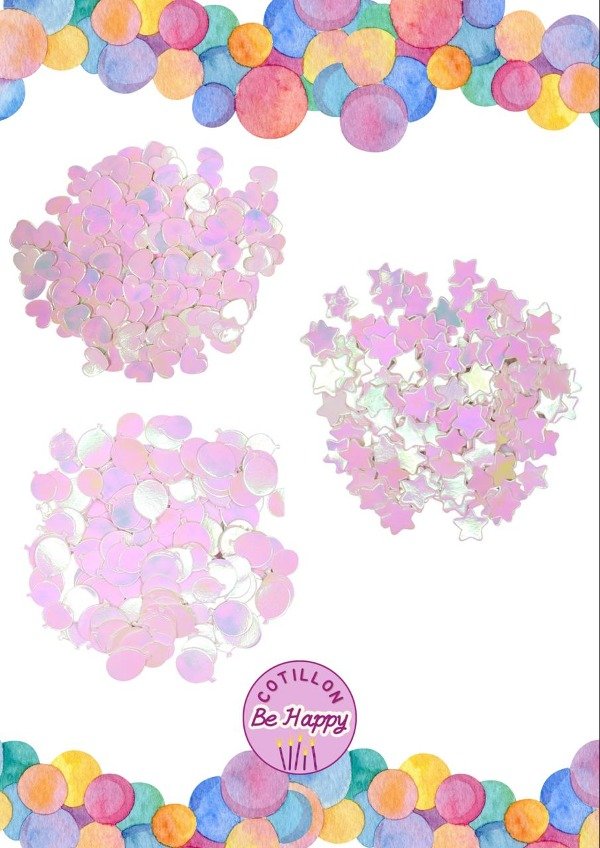 Producto - Confetti Rosa IRIDISCENTE x15gr