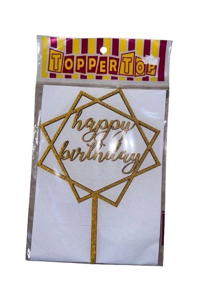 Producto - Cartel Fibrofácil Happy Birthday x1