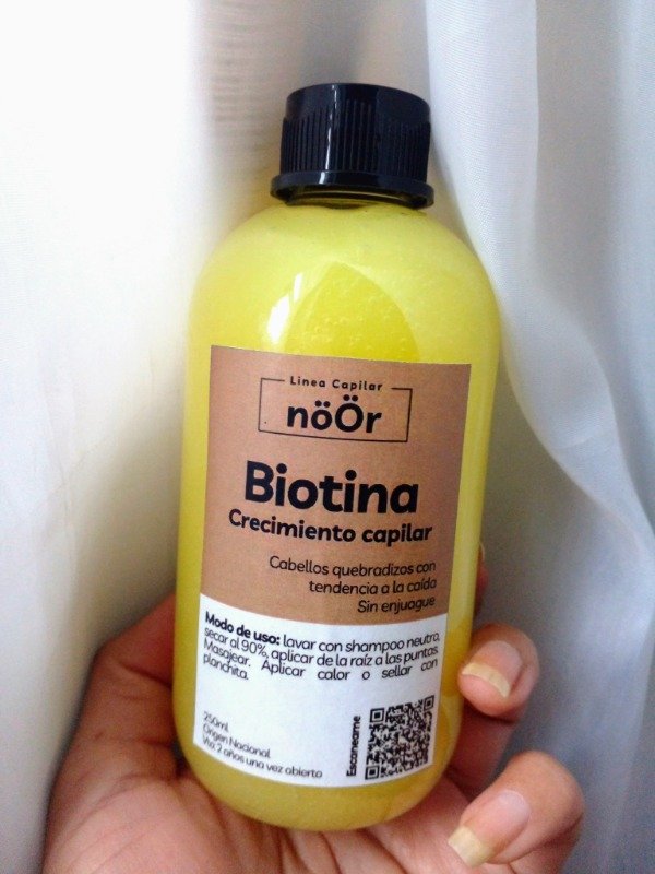 Producto - Biotina concentrada Noor anticaída y crecimiento capilar 250 ml