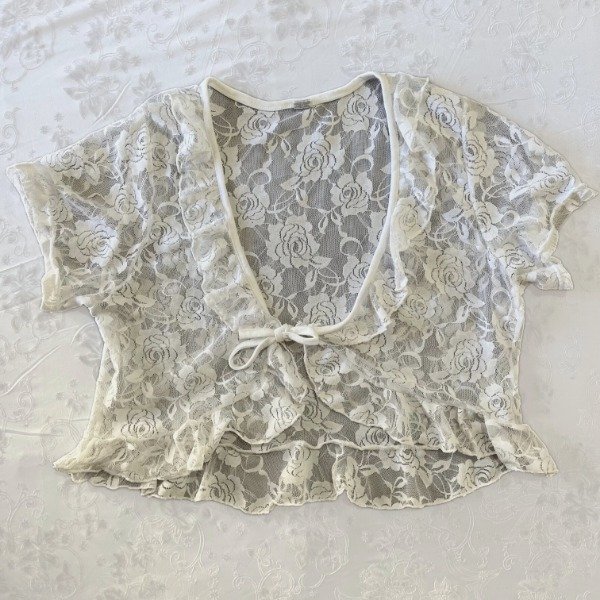 Producto - white lace top (S/M)