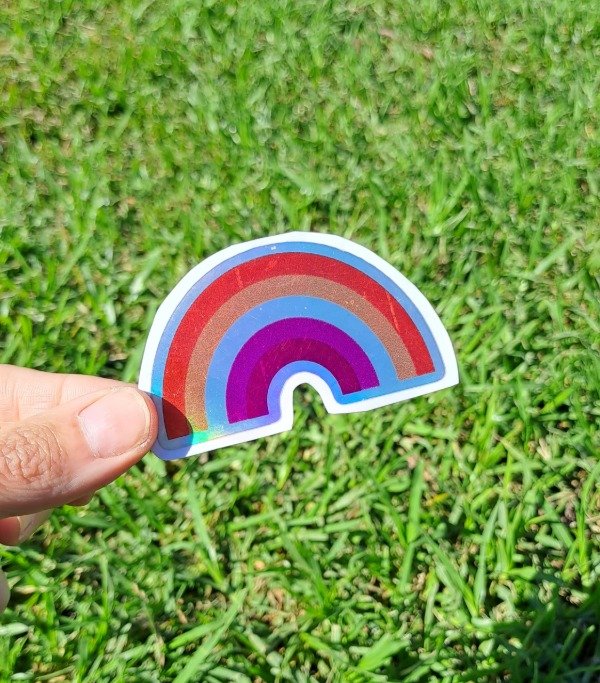 Producto - Sticker Arcoiris orgullo lésbico