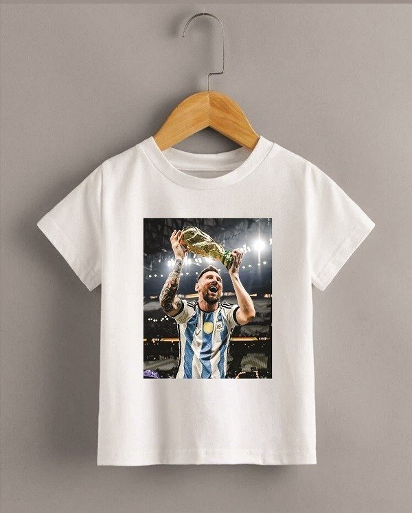 Producto - Remera Algodon Messi Campeon del Mundo