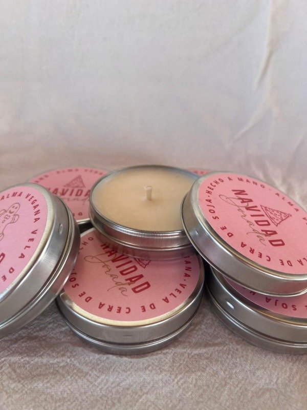 Producto - Pre venta Vela lata chata edición navideña