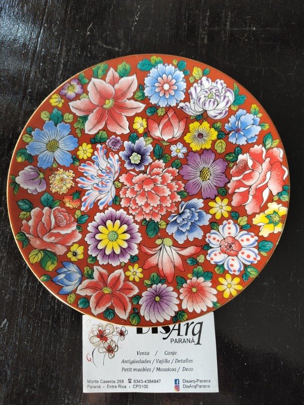 Producto - Plato Deco 19 Flores - 0