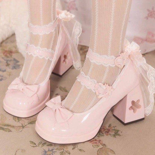 Producto - Zapatos Dolly Lovely rosa c/lazo