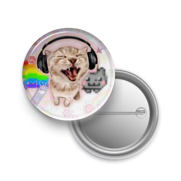 Producto - Gatos con auriculares - Pines