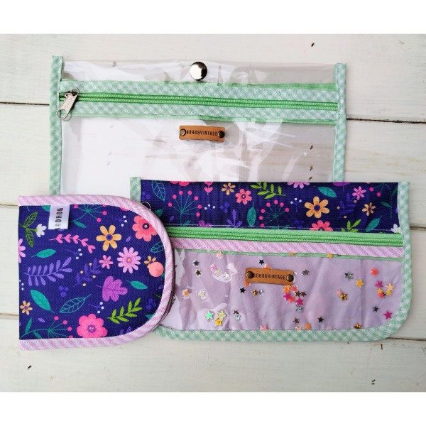 Producto - Kit verano FLORES FONDO AZUL