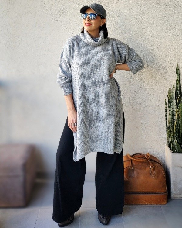 Producto - Maxi Polera Gris M a XL
