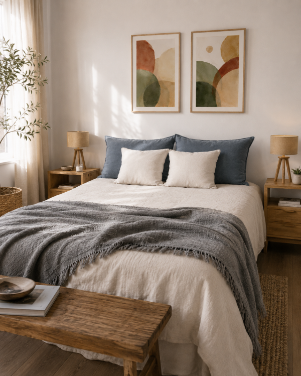 Producto - Bed Set - Gris Nube (Queen)