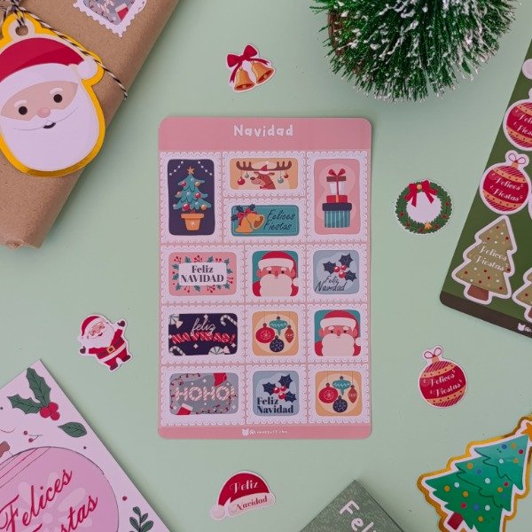 Producto - Stickers Navidad Estampillas